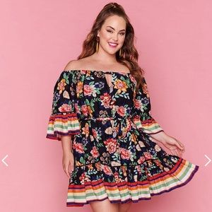 Little Party Dress Aphrodite Black Floral Dress